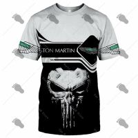 New Aston Martin Mens T-shirt High Quality Casual 3D Anime Oversized T-shirt Top Haruku Round Neck Short Sleeve T-shirt