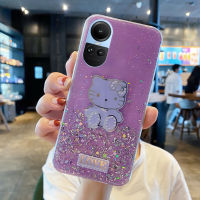 KOSLAM เคสโทรศัพท์แวววาวลาย Hello Kitty น่ารักสำหรับ OPPO Reno10 10 Pro 10 Pro + Reno8 T 4G 5G Reno8 Z 5G Reno8 5G Reno8 Pro 5G Reno7 Z 5G Reno7 5G Reno7 Pro คลังสินค้าพร้อมปลอกโทรศัพท์มือถือ TPU นิ่ม5กรัม6Z Reno6 6 Pro 5กรัม Reno5 Pro 5กรัม2023ดีไซน์ใหม่