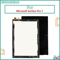 100% ทดสอบอะไหล่แท็บเล็ต LCD Microsoft Surface Pro 7 1866จอแสดงผล LCD แบบสัมผัสหน้าจอชิ้นส่วนกระจกตัวข้อมูลดิจิตัล