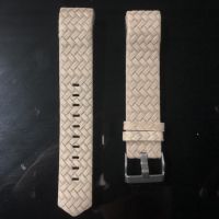 ℡♦✢ For Fitbit charge 2 leather bandsAccessories Leather Bands strap for Fitbit Charge 2Fits 5.9-8.1 inch Weave Gray color