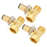 3 Way Valve Adapter Brass Hose Splitter 0.1 To 4MPA Resistant for Water Purifier