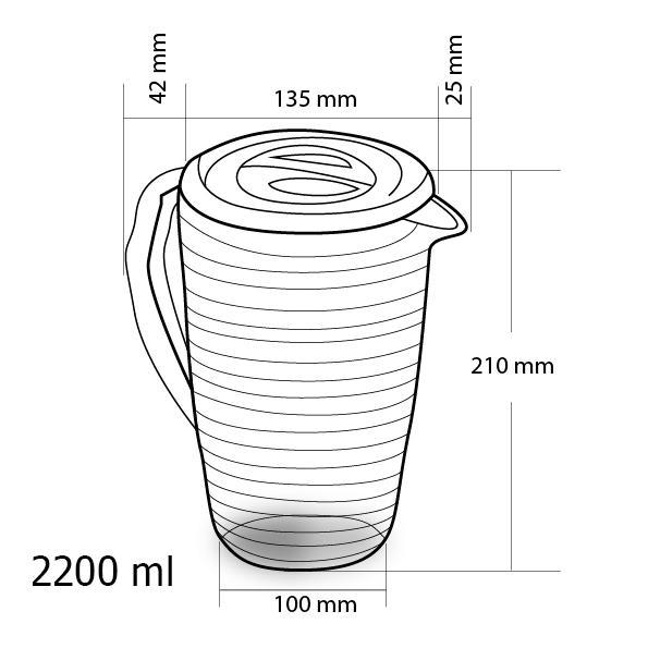 เหยือกน้ำกลมมีลอน-2200-ml-1610-569