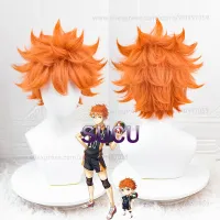 Anime Haikyuu!! Shoyo Hinata Cosplay Wig High School Volleyball Club Hair Heat Resistant Synthetic Hair Halloween COS Wigs