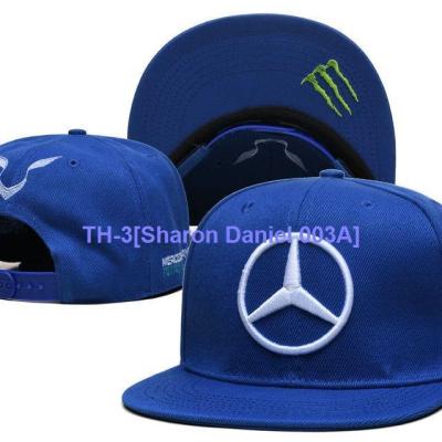 ❇▥ Sharon Daniel 003A The new Mercedes F1 hat embroidery flat hat fashion sun hip-hop is prevented bask in team racing cap
