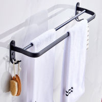 ราวแขวนผ้าขนหนู ที่วางสบู่ก้อน ชั้นวางของห้องน้ำ ที่แขวนผ้าเช็ดตัว ราวแขวนผ้าเช็ดตัว ใช้ในห้องอาบน้ำ แบบแขวนติดผนัง