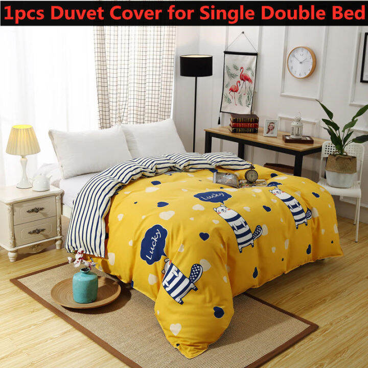 (Only Duvet Cover) Cotton Duvet Cover Comforter Quilt Blanket Case with