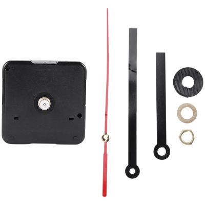 Quartz Clock Movement Mechanism DIY Repair Parts Black + Hands