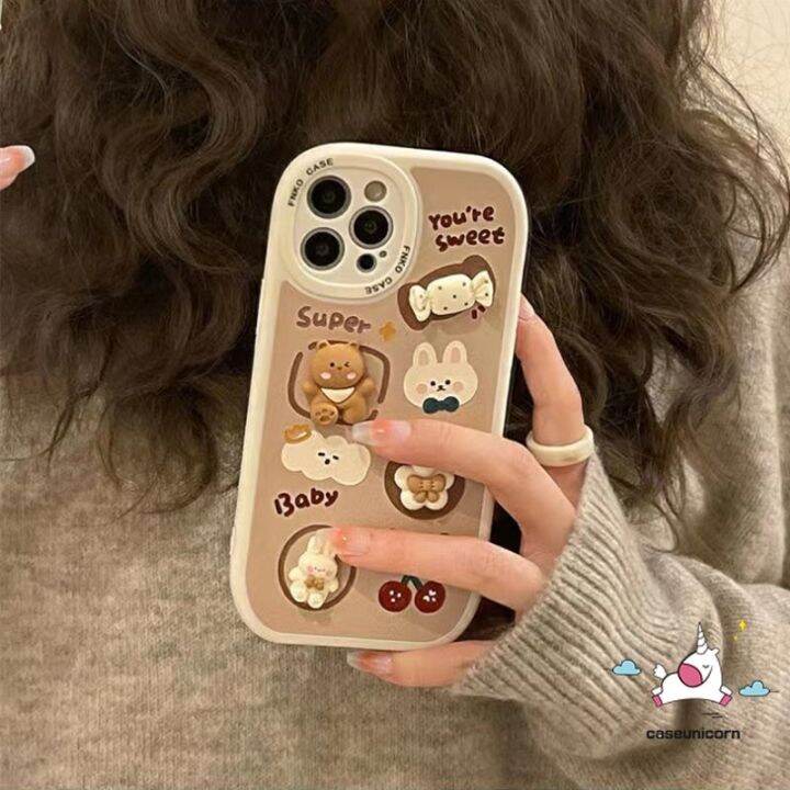 เคสโทรศัพท์มือถือ-แบบนิ่ม-ลายการ์ตูนกระต่าย-กันกระแทก-สําหรับ-iphone-7plus-7-8-xr-12-13-14-max-6-6s-x-xs-2020