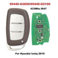 Jingyuqin ฝาครอบซองใส่กุญแจรถเคสฮุนได Ioniq 2019 433Mhz 95440-G2100 95440-D2600 Id47chip กุญแจศิลปะ3ปุ่ม