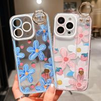 {Taoyitao Case} SoCouple เคสที่วางโทรศัพท์สำหรับ Huawei P30 P60 P50 P40 Honor 70 90 50 20 10 X8 Nova 9 5T 8 Pro ลายดอกไม้สายรัดข้อมือ TPU