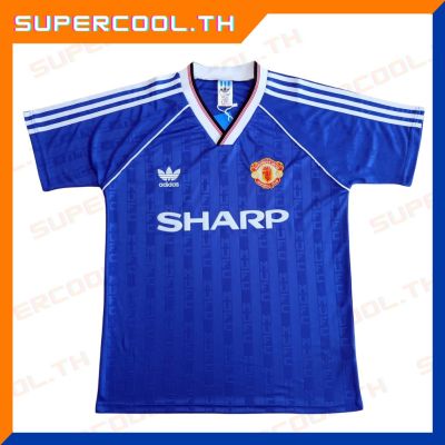 Manchester United 1988/1989 Away เสื้อแมนยูย้อนยุค เสื้อบอลแมนยูย้อนยุค เสื้อแมนยูรุ่นเก่า เสื้อแมนยูsharp