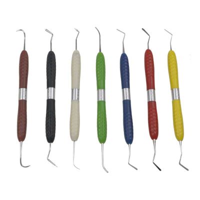 7Pcs/Set Aesthetic Restoration Resin Filler Restoration Instrument Dental Composite Resin Filling Spatula Dental Tools