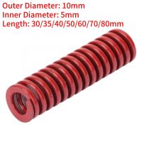 2Pcs Mould Die Spring OD 10mm Length 30/35/40/50/60/70/80mm TM Red Medium Load Compression Spring Stamping Metal Mold Die Spring Shoes Accessories