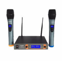 A-ONEไมโครโฟนไร้สาย/ไมค์ลอยคู่ UHF ประชุม ร้องเพลง พูด WIRELESS Microphone รุ่น A-111  PRO AUDIO