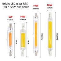 R7S J118 COB LED Bulbs 78mm 10w 118mm 15w 135mm 20w 189mm 110v 220v Warm White Cool White 90 120m per watt Replace Halogen Lamp