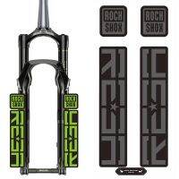 Rockshox Reba ส้อมสติกเกอร์ที่กำหนดเองได้ DIY ตะเกียบหน้า MTB รูปลอกอุปกรณ์เสริมจักรยานไฟฉายรูปร่ม Дл