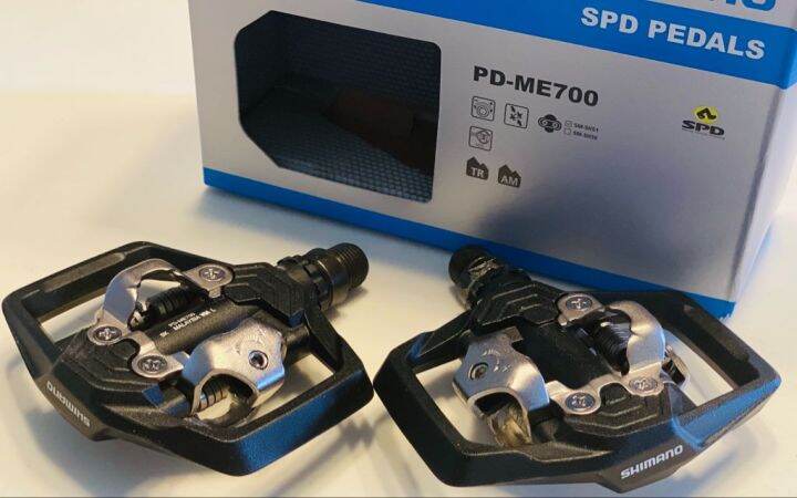 Original Shimano PD- ME700 SPD Dual Sided Flat Trail Cleat Pedal (100% ...