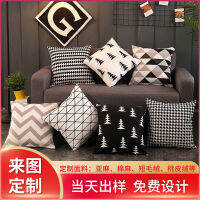 หมอนหมอนโซฟานุ่นผ้ากำมะหยี่ผิวสีพีชหมอน Coversish819บ้าน