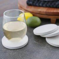 1 or 4 pcs Natural Thirsty Stone Coasters Sandstone Mats for Cup Mugs Kitchen Gadgets Home Bar Drinkware Wine Glass Free Ship