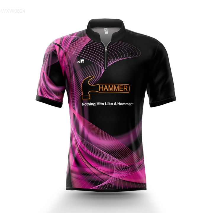 2023-new-fashion-summer-pink-thunder-hammer-bowling-polo-shirt-jersey-size-xs-6xl-contact-seller-for-personalized-customization-of-name-and-logo-high-quality