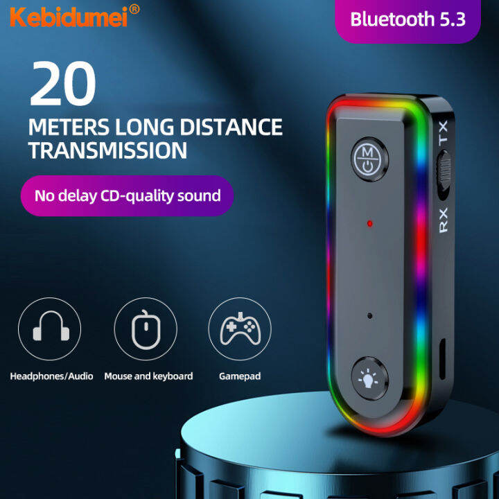 Bluetooth Adapter For Car AUX Jack: Wireless Audio Receiver Transmitter With 3.5mm AUX, RCA, And USB - Stereo Sound, Microphone For Car, TV, PC