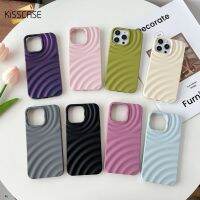 KISSCASE เคสโทรศัพท์น้ำกระเพื่อมฝ้าสำหรับ Iphone 11 12 13 14 Pro Max Plus ฝาครอบซองนุ่มกันกระแทกสำหรับ Iphone Xs Max Xr X Fashion Niche ฝาหลัง