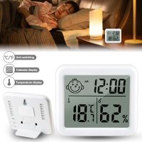 ₪ Temea LCD Digital Room Clock Thermometer Temperature Sensor Humidity Meter Indoor Hygrometer Gauge Weather Station