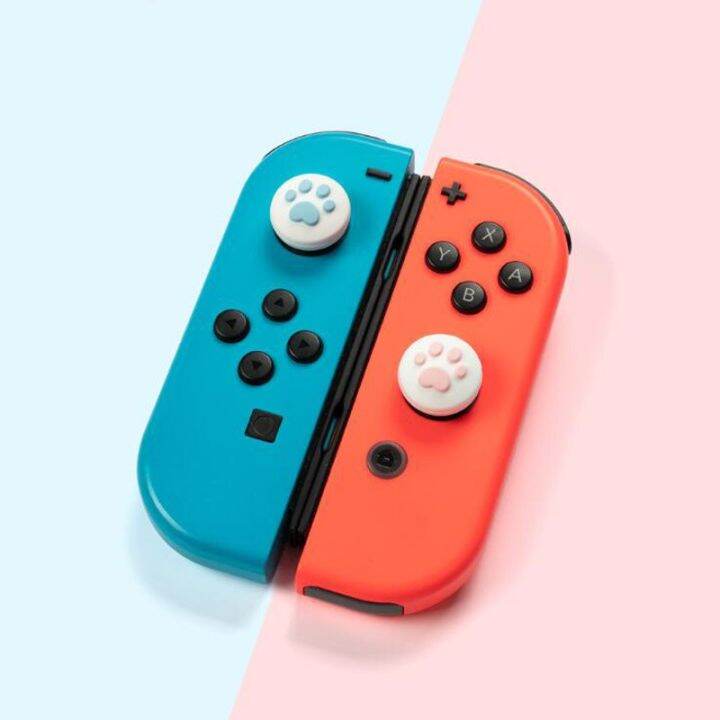 analog-caps-ลายเท้าแมว-สำหรับ-nintendo-switch-1-คู่-ที่ครอบอนาล็อก-switch-จุกจอย-switch-ที่ครอบอนาล็อค-switch-จุก-switch-จุกอนาล็อค