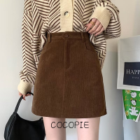 Cocopie กระโปรง กระโปรงยีนส์ กระโปรงทรงเอ นุ่มนวล ทันสมัย คลาสสิค เท่ WSQ23A0UW5 43Z231026