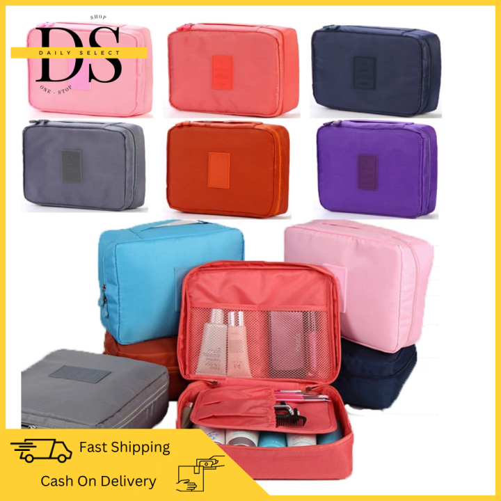 Daily Select Waterproof Multi Portable Pouch Travel Organizer Bag Pink