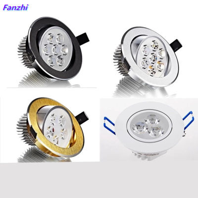 1pcs round Dimmable Led downlight light Ceilin Light 3w 5w 7w 9w 12w ac110-230V ceiling recessed Lights Indoor Lighting