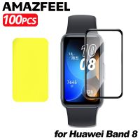 ☬ 100 Pcs Films for Huawei Band 8 Screen Protector film 3D full Cover Protective for Huawei band 8/7 6 Protection TPU Accessories