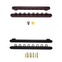 Accessories Hardwood Billiard Cue Rack Pool Cue Rack ,Black