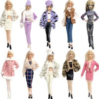 Hot Sale Fashion Outfit Modern Dress Skirt Casual Coat Dress For Barbie Clothes Doll Accessories Girls 1/6 Doll Gift G2 JJ