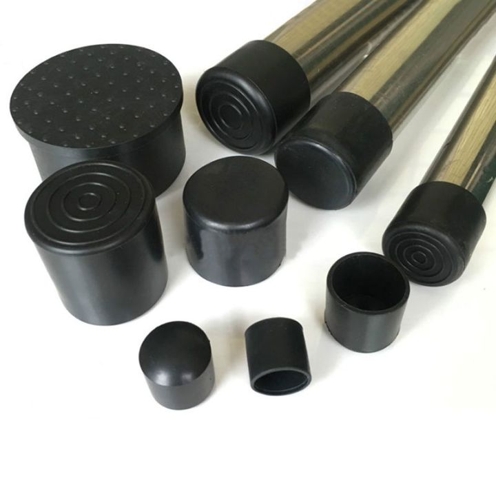 10pcs-black-rubber-chair-table-feet-stick-pipe-tubing-end-cover-caps-insert-plug-cover-furniture-floor-protector-6mm-28mm