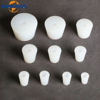 【CW】☃┇♂  Conical Silicone Stopper With Hole/Solid Airlock Plug Fermenter Cover Test Tube Tapered Brew Wine Bottle Stoppers