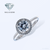 Malai Gems แหวนเพชร Halo เงินแท้ 925 เคลือบทองคำขาว ประดับเพชรสวิส CZ รุ่น 151-1RI58923 แถมกล่อง แหวนเงินแท้ แหวนเงิน