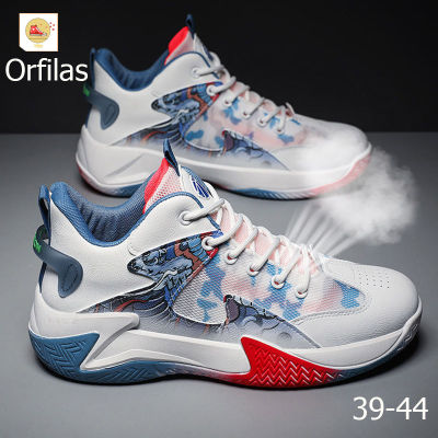 Orfilas 📣📣รองเท้าตาข่ายทอบิน รองเท้าผ้าใบทรงสูง แฟชั่น ลำลอง นักเรียน รองเท้ากีฬา รองเท้าวิ่ง รองเท้าระบายอากาศ ดีไซน์ไม่ซ้ำใคร