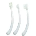 Dreambaby Toothbrush Set 3 Stage White - For young gums and developing teeth. 