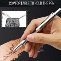 【LZ】☌  Telha de vidro corte caneta Telha cerâmica faca cortador ferramenta Metal Lettering Pen Metal superfície Carving Pen Alloy Nib marcando caneta