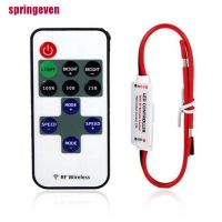 ✙ [springeven] 12v RF สวิตช์ควบคุมระยะไกลไร้สาย หรี่แสงได้ สําหรับสายไฟ LED ขนาดเล็ก