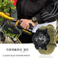 เหมาะสำหรับ Casio ga-2100 สายนาฬิกาไนลอนดัดแปลง gshock-DW5600 สายรัดข้อมือผ้าใบผู้ชายญี่ปุ่น