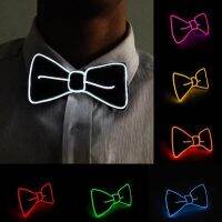 Luminous Bow Tie LED Light Up Men Bow Tie Necktie Fashion Neon Light Flashing For Dance Party Christmas Evening Party Decoration