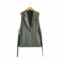 Jacket Women Blazer Gilet Sleeveless Vest Fashion Casual Streetwear za Woman Waistcoat Tops veste femme