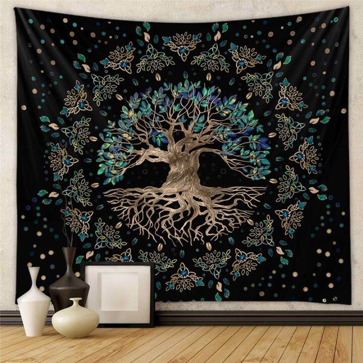 tarot-brand-mysterious-tree-of-life-mushroom-forest-sun-and-moon-decoration-tapestry-bohemian-home-dorm-dream-decoration