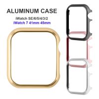 Protective Case Apple Watch 44mm Se Metal   Aluminum Bumper Protective Cover Frame - Watch Cases - Aliexpress