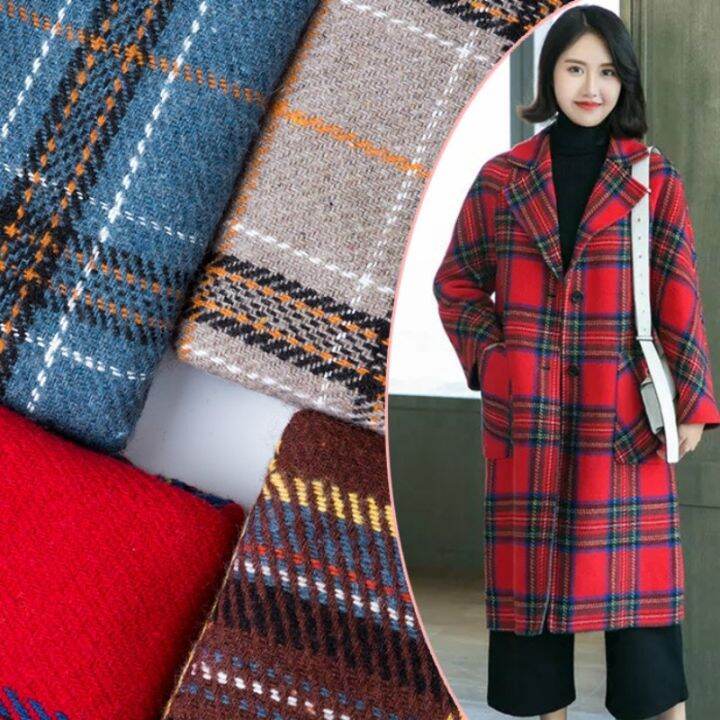 width-150cm-soft-wool-polyester-blend-tartan-plaid-fabric-woollen-dress-trousers-outerwear-material-by-the-half-metre