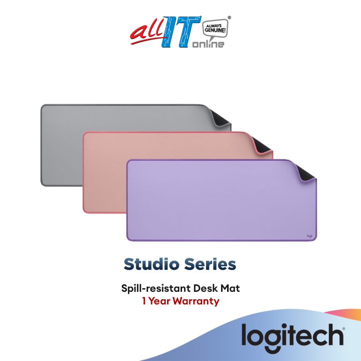 Logitech Desk Mat - Studio Series with Anti-slip Base, Spill