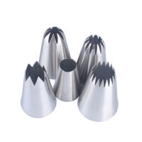 5 5pcs Steel Cookies Cake Tools Combination Cream Decorating Large Set Piece