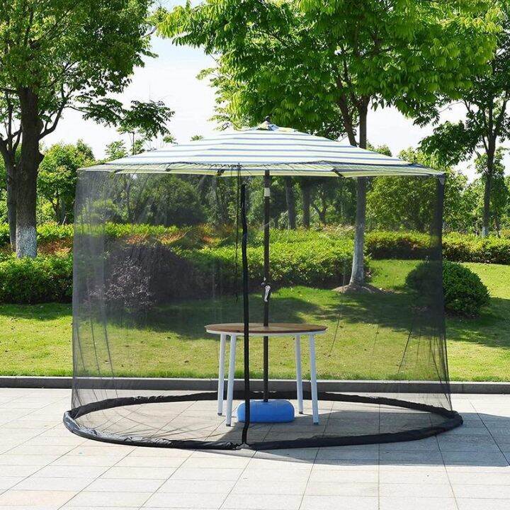 【LZ】 ☏ Patio Umbrella Mosquito Net Screen Garden Canopy Deck Furniture